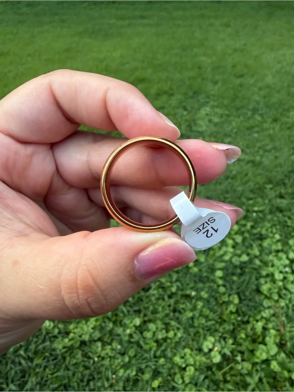 Gold Tone Stainless Steel Double Band Ring